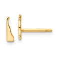 thumbnail image 1 of 14K Yellow Gold Delaware State Earrings, 1 of 1