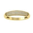 thumbnail image 1 of 14K Yellow Gold Diamond Cluster Band Ring (1/3 cttw, I-J Color, I2-I3 Clarity) 5, 1 of 5
