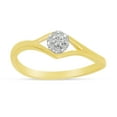 thumbnail image 1 of 14K Yellow Gold Diamond Cluster Ring, 1 of 7