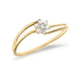 thumbnail image 1 of 14K Yellow Gold Diamond Cluster Ring, 1 of 2