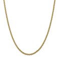 thumbnail image 1 of 14K Yellow Gold Diamond Cut 3.3mm Semi-Solid Chain 20 Inch, 1 of 6