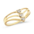 thumbnail image 1 of 14K Yellow Gold Diamond Heart Ring, 1 of 2