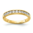 thumbnail image 1 of 14K Yellow Gold Diamond, Lab Grown Round Ring Band, Size 7, 1 of 6