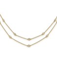 thumbnail image 1 of 14K Yellow Gold Diamond Multi Station Double Strand Necklace, 1 of 1