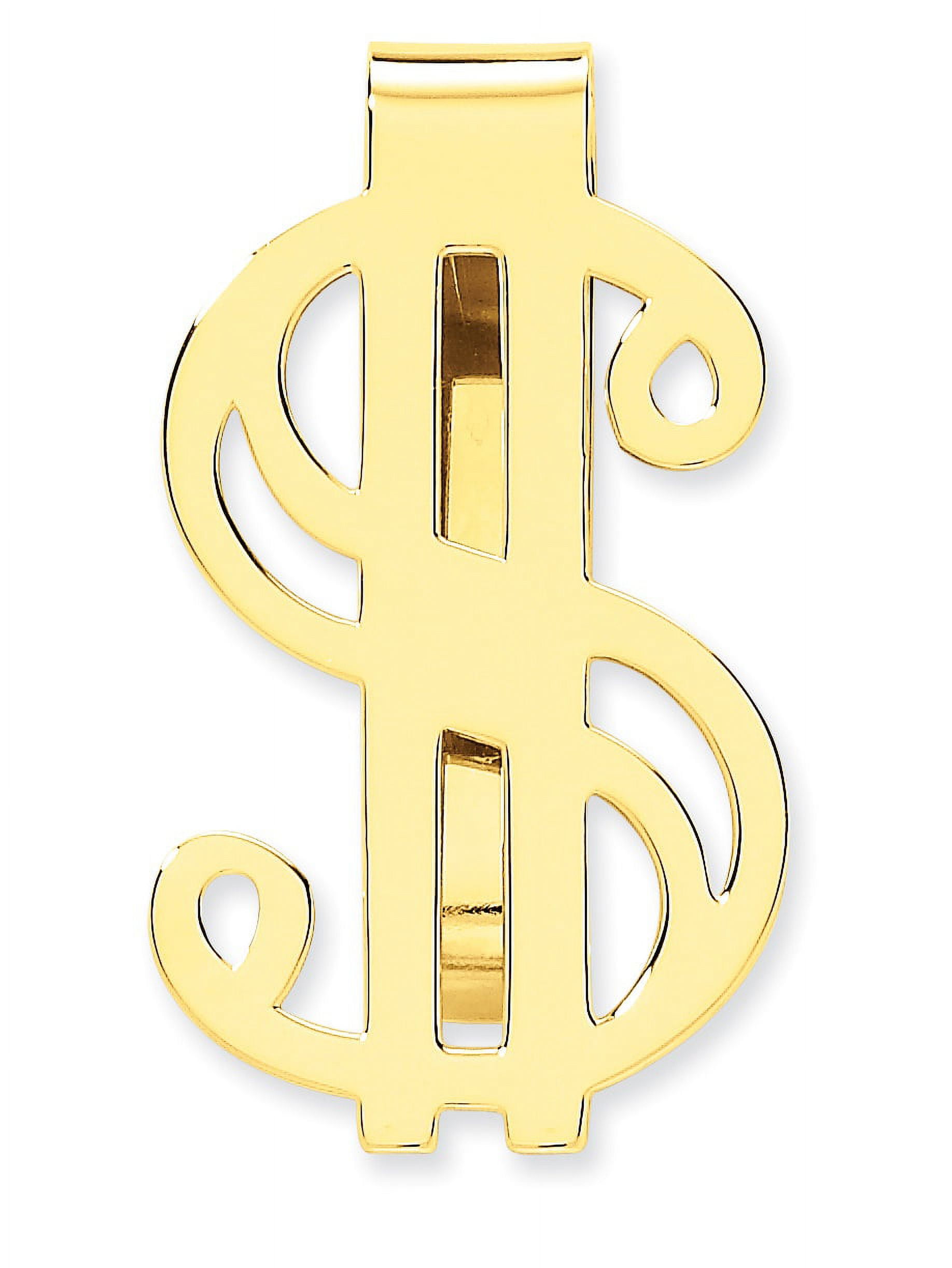 Stainless Steel Money Clip w/ 18K Gold Screw