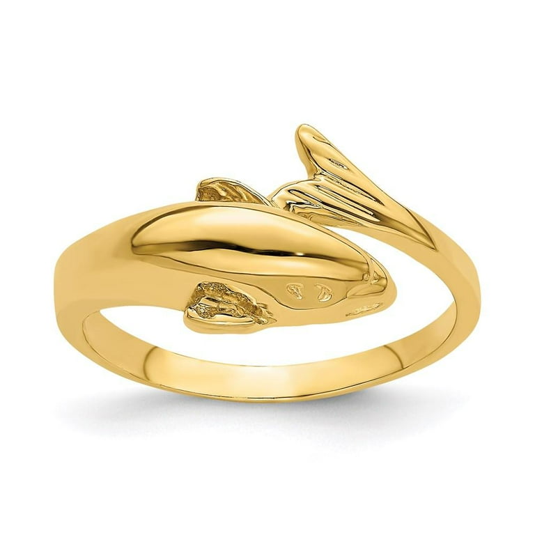Dolphin 2024 ring gold