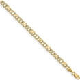 thumbnail image 1 of 14K Yellow Gold Double Link Heart Charm Bracelet Made In Peru do499-7, 1 of 5