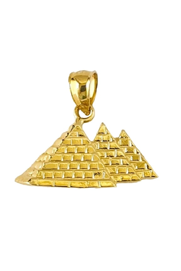 14K Yellow Gold EGYPTIAN PYRAMID Pendant