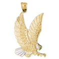 thumbnail image 1 of 14K Yellow Gold Eagle Pendant - 53 mm, 1 of 3