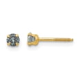 thumbnail image 1 of 14K Yellow Gold Earring Birthstone (06) June Women'S Imitation Round 3 mm, 1 of 3