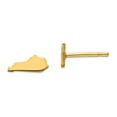 thumbnail image 1 of 14K Yellow Gold Earring Button Kentucky Women'S Ky Small State, 1 of 2