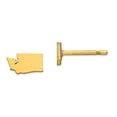 thumbnail image 1 of 14K Yellow Gold Earring Button Washington Women'S Wa Small State, 1 of 2