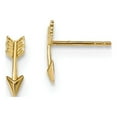thumbnail image 1 of 14K Yellow Gold Earring Button Women'S 11.5 mm 4 Polished Arrow Post Earrings, 1 of 2