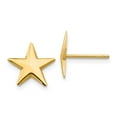 thumbnail image 1 of 14K Yellow Gold Earring Button Women'S 11 mm Nautical Star Post Earrings, 1 of 3