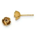 thumbnail image 1 of 14K Yellow Gold Earring Button Women'S Diamond-Cut 7.5 mm, 1 of 2