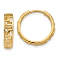 thumbnail image 1 of 14K Yellow Gold Earring Hinged Huggie Women'S 15 mm 16, 1 of 4