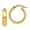 thumbnail image 1 of 14K Yellow Gold Earring Hoop Women'S 18 mm 16 Polished Earrings, 1 of 3