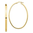 thumbnail image 1 of 14K Yellow Gold Earring Hoop Women'S 55 mm 3 3Mm Polished Large Oval Earrings, 1 of 4