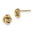 thumbnail image 1 of 14K Yellow Gold Earring Love Knots Women'S 8.5 mm Polished Knot Post Earrings, 1 of 2