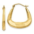 thumbnail image 1 of 14K Yellow Gold Earring Shrimp Creole Women'S 22 mm 4, 1 of 3