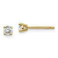 thumbnail image 1 of 14K Yellow Gold Earring Stud Women'S Diamond Lab Grown Round, 1 of 2