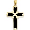 thumbnail image 1 of 14K Yellow Gold Enameled Latin Cross Pendant (38 X 22) Made In United States k1212, 1 of 4