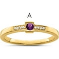 thumbnail image 1 of 14K Yellow Gold Family Jewelry Diamond Semi-Set Ring (Size 7) Made In China xmr42/1, 1 of 5