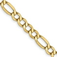thumbnail image 1 of 14K Yellow Gold Figaro Chain Necklace 18 inch 5.75 mm Semi-Solid with Lobster Clasp, 1 of 4