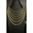 thumbnail image 1 of 14K Yellow Gold Figaro Chain Necklace, 2mm - 7.5mm 16" - 28" Inch, 14k Thick Link Chain, Real 14k Gold Chain, Gold Figaro Chain, Men Women (Width:7.2mm; Necklace length:20;), 1 of 5
