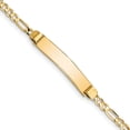thumbnail image 1 of 14K Yellow Gold Figaro Id Bracelet (7 X 4.8) Made In United States fg80id-7, 1 of 5