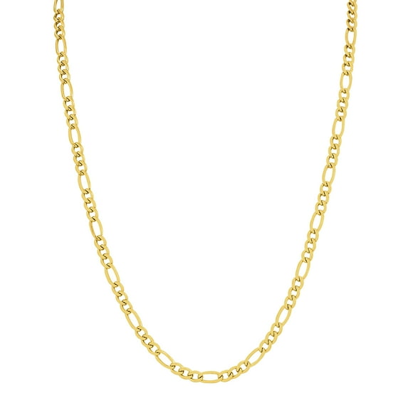 14K Yellow Gold Filled 4.3mm Figaro Chain with Lobster Clasp - 20 Inch