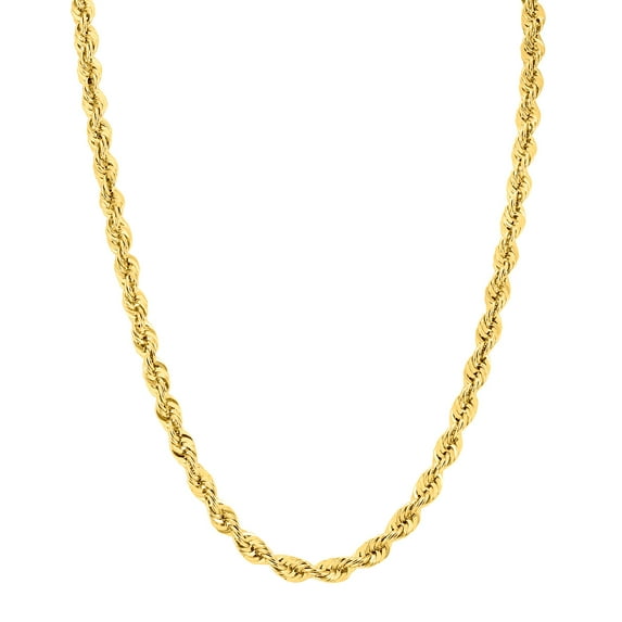 14K Yellow Gold Filled 6MM Rope Chain with Lobster Clasp - 22 Inch