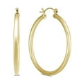 thumbnail image 1 of 14K Yellow Gold Filled Hoop Earrings, 40mm, 1 of 4