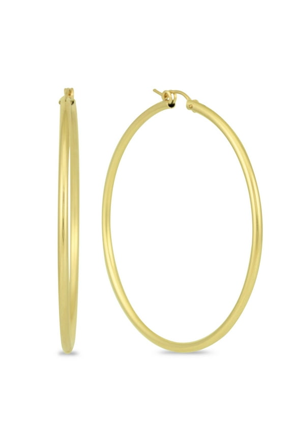 14K Yellow Gold Filled Hoop Earrings (55mm)