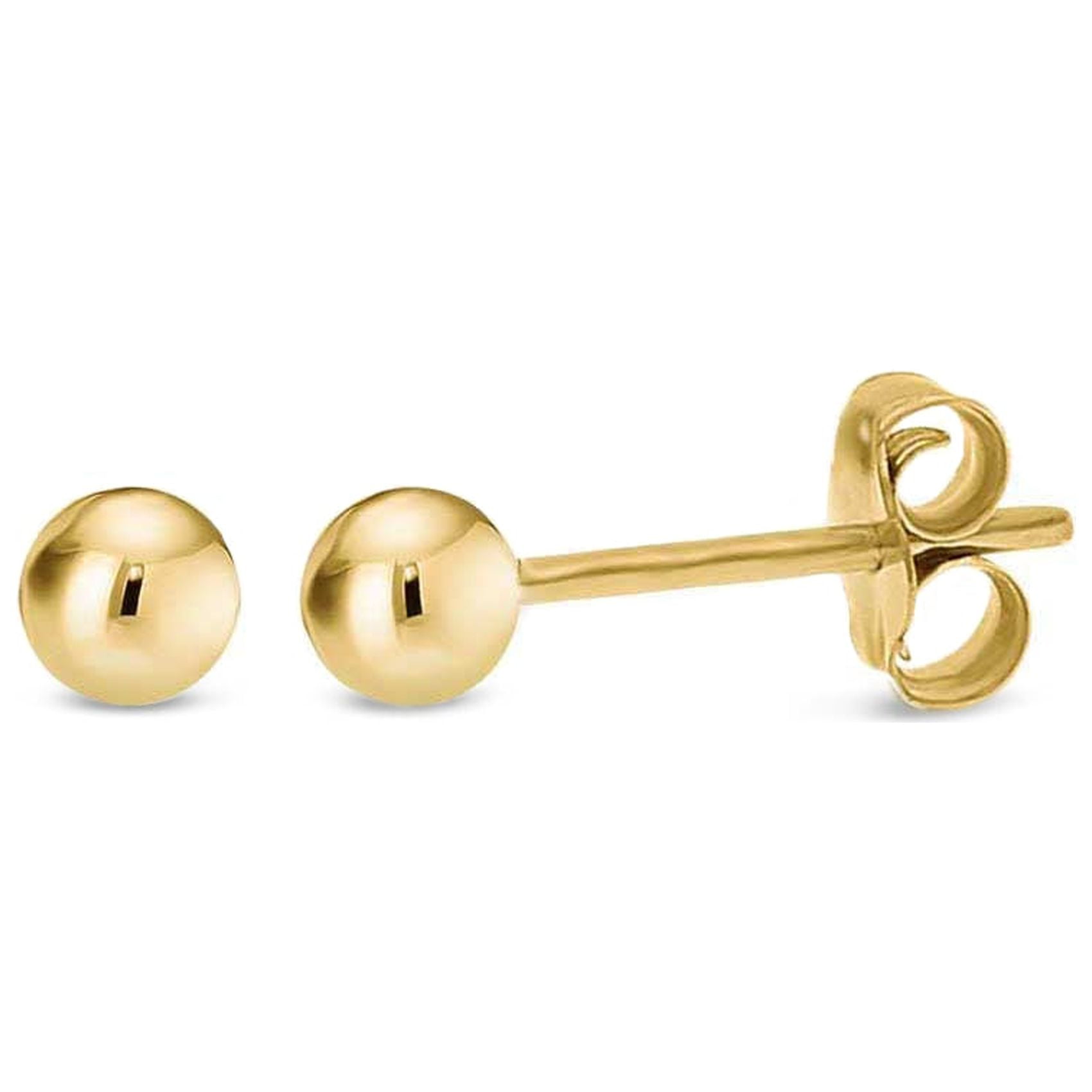 4mm Plain Round Ball Drops 14K Gold Filled Charms (F01GF) 