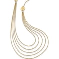 thumbnail image 1 of 14K Yellow Gold Five Strand Necklace Made In Indonesia sf1862-18, 1 of 5