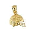 thumbnail image 1 of 14K Yellow Gold Football Helmet Pendant Charm, 1 of 1