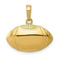 thumbnail image 1 of 14K Yellow Gold Football Profile Pendant, 1 of 1