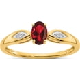 thumbnail image 1 of 14K Yellow Gold Garnet And Diamond Ringsize 7 (Width 1.5) - Jbsp, 1 of 5