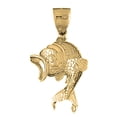 thumbnail image 1 of 14K Yellow Gold Goldfish Pendant - 50 mm, 1 of 3