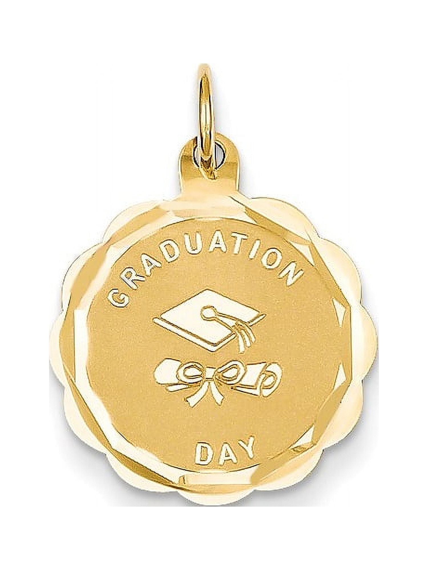 MIA DIAMONDS 14K Yellow Gold Graduation Day Charm (22mm x 16mm)