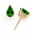 thumbnail image 1 of 14K Yellow Gold Green Tourmaline Earrings, 1 of 3
