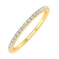 thumbnail image 1 of 14K Yellow Gold Half Eternity Diamond Wedding Band Ring for Women (0.15 Carat) (Ring Size 5) (I1-I2 Clarity), 1 of 4