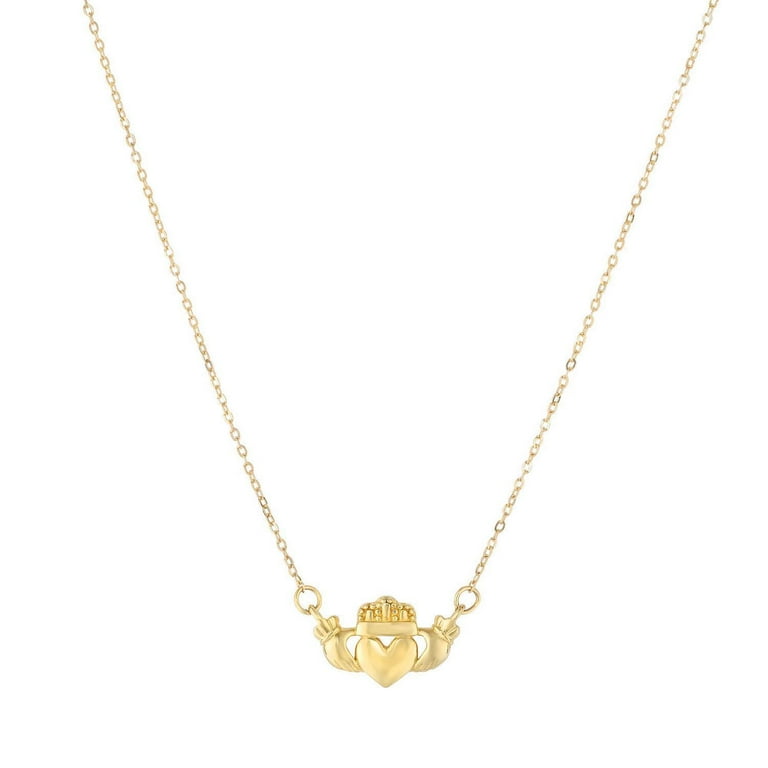 14k Yellow or White Gold Claddagh Heart 17 14k Yellow or White Gold Claddagh Heart 17