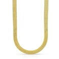 thumbnail image 1 of 14K Yellow Gold Herringbone Chain Necklace 3MM-6MM, Real 14K Gold, Next Level Jewelry, 1 of 4
