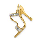 Gem & Harmony 14K Yellow Gold High Heel Charm Pendant NO Chain for Women