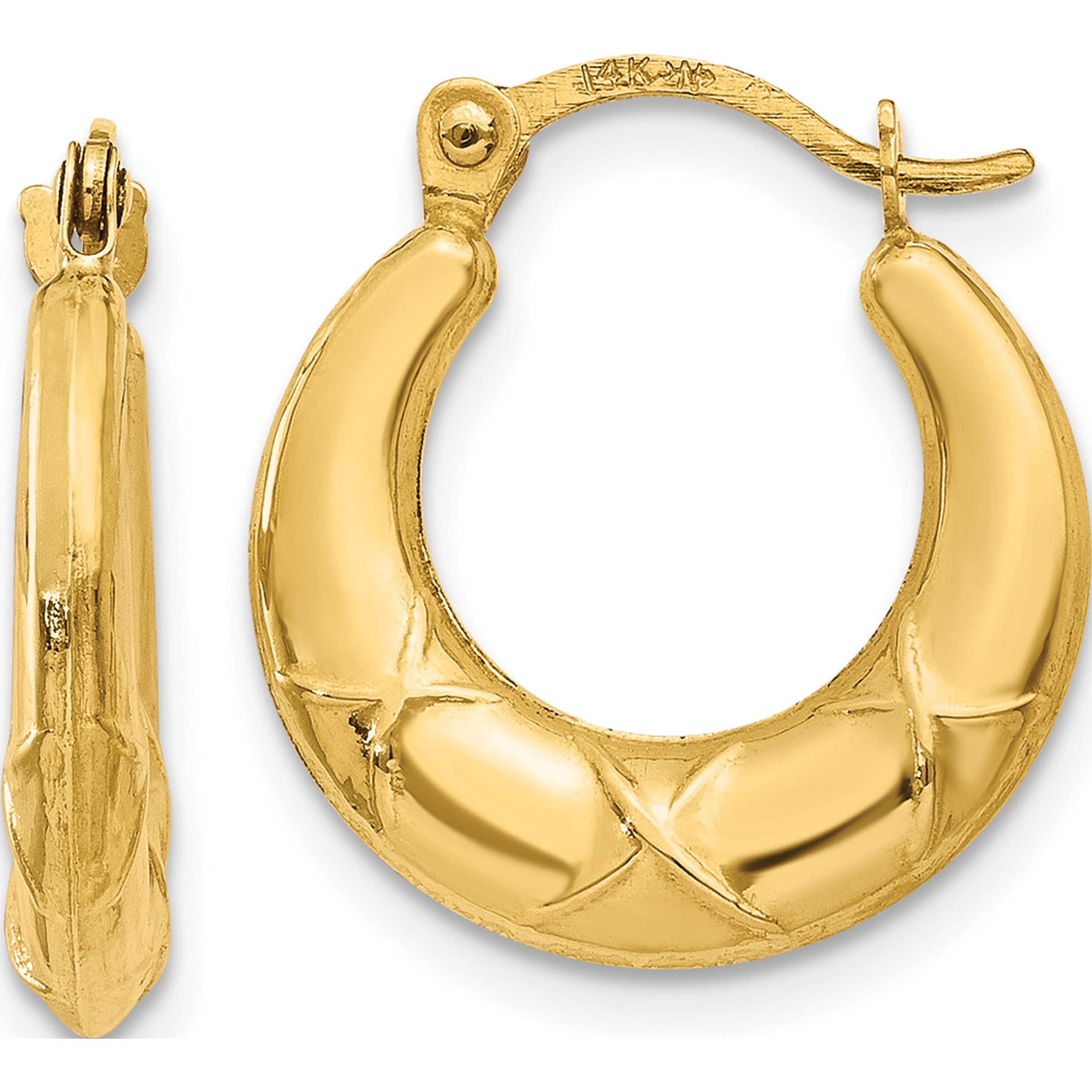 eRiNGo　1212 Peaked Hoop Earrings | 2.75