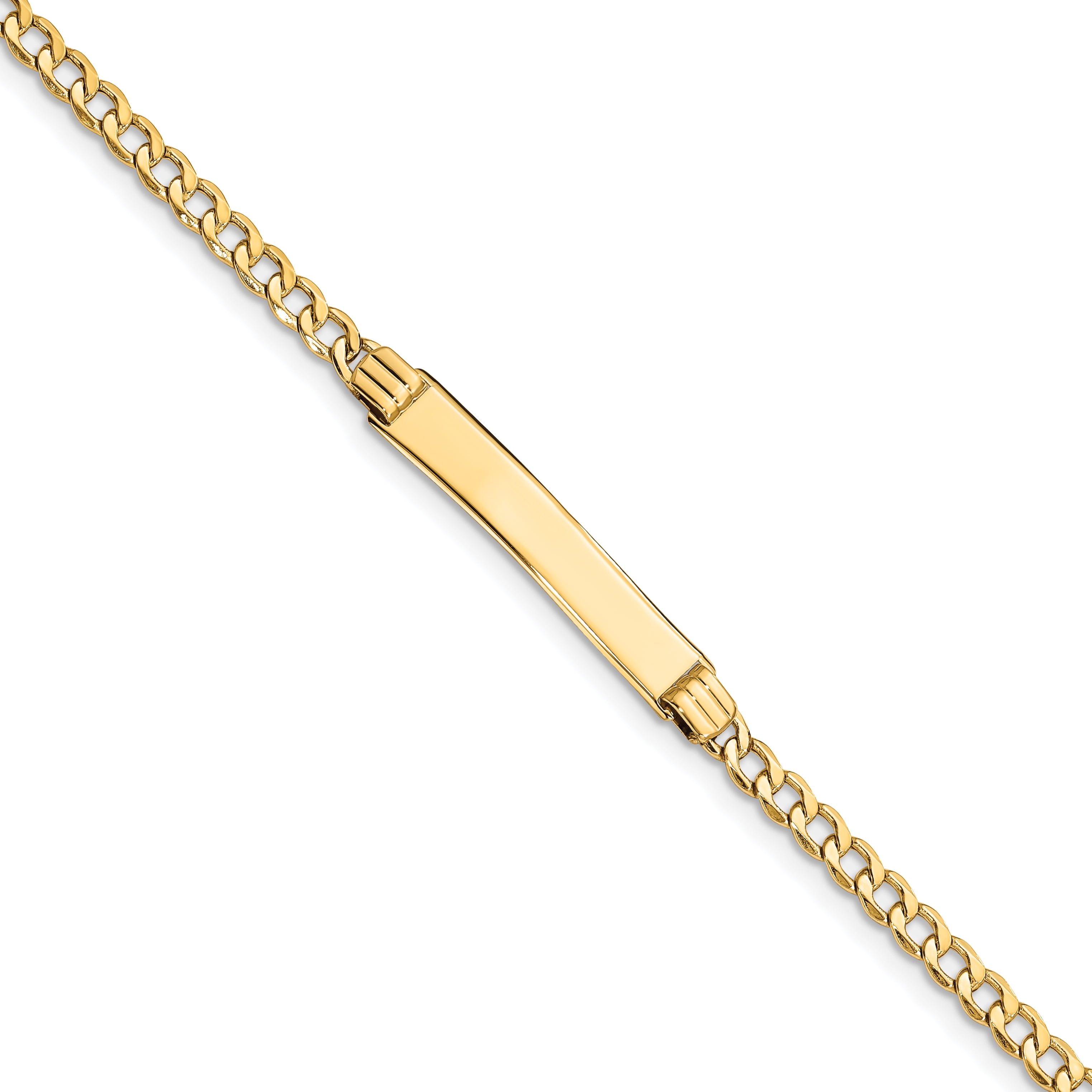 14kt gold on sale id bracelet