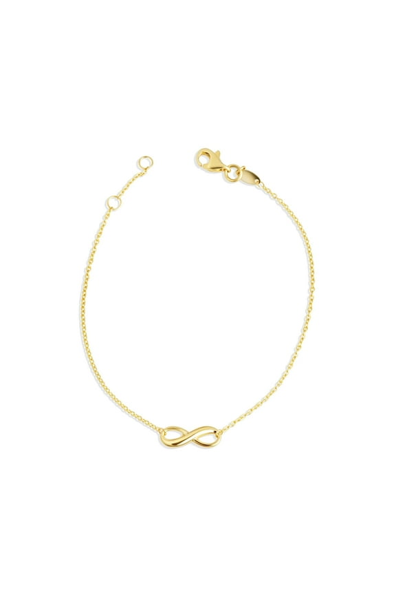 14K Yellow Gold Infinity Eternity Bracelet