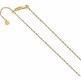 thumbnail image 1 of 14K Yellow Gold Jbsp's Adjustable .95mm Sparkle Singapore Chain (22 X 0.95) Made In Italy 1385-22, 1 of 4